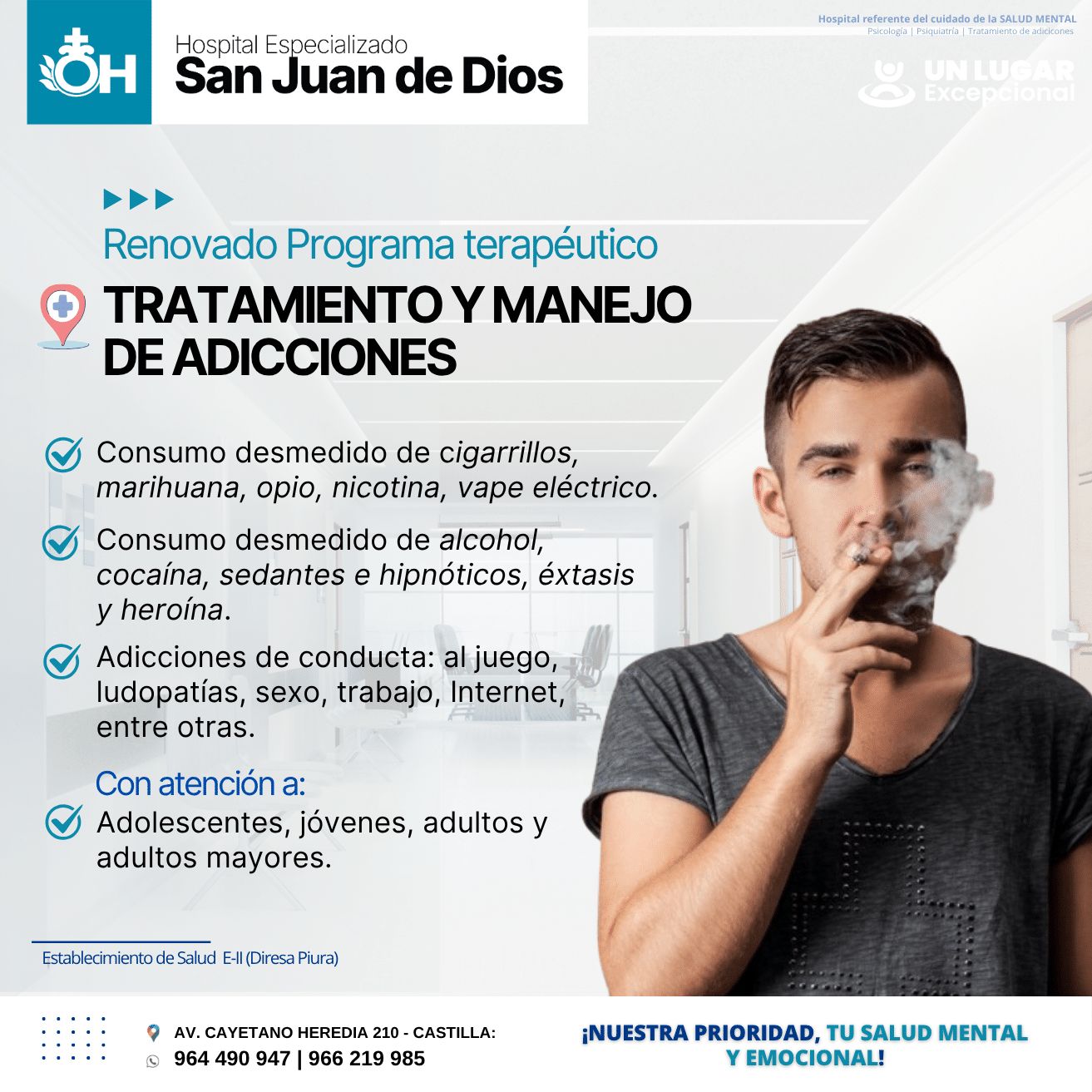 RENOVAMOS EL PROGRAMA TERAPÉUTICO DE ADICCIONES