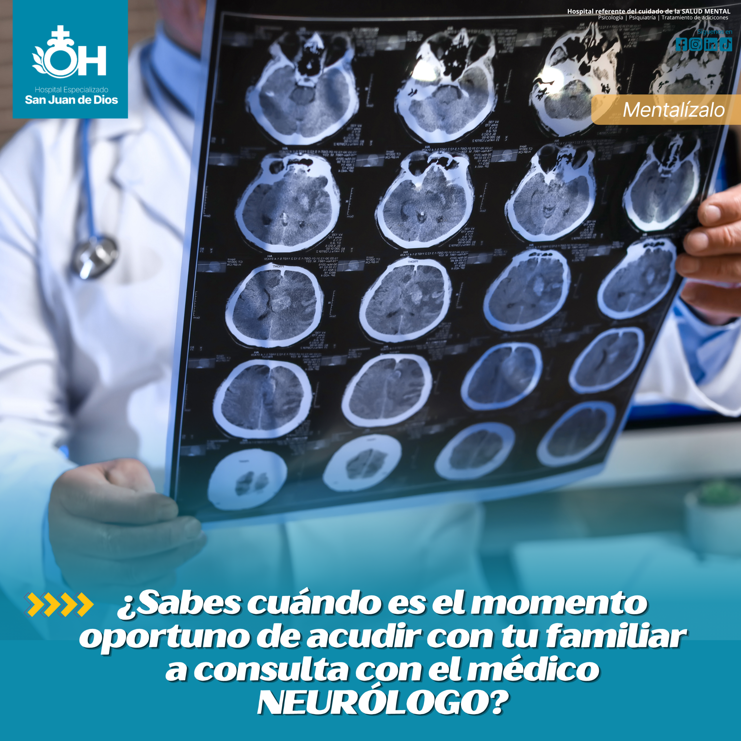 ¿Cuándo es el momento oportuno de acudir con un familiar a consulta con el médico neurólogo?