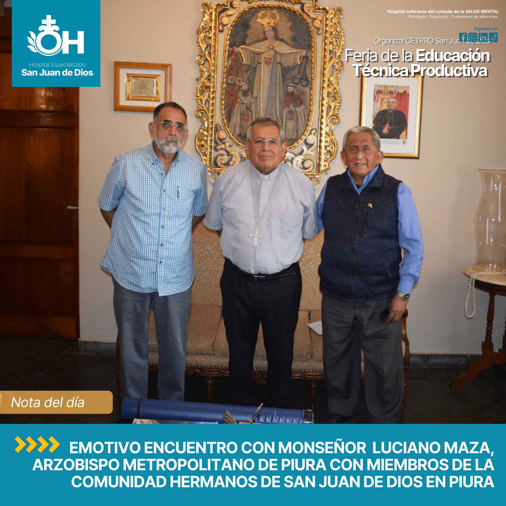 🤝 Fortaleciendo lazos de comunión: Nueva Comunidad de Hermanos se reúne con Mons. Luciano Maza Huamán